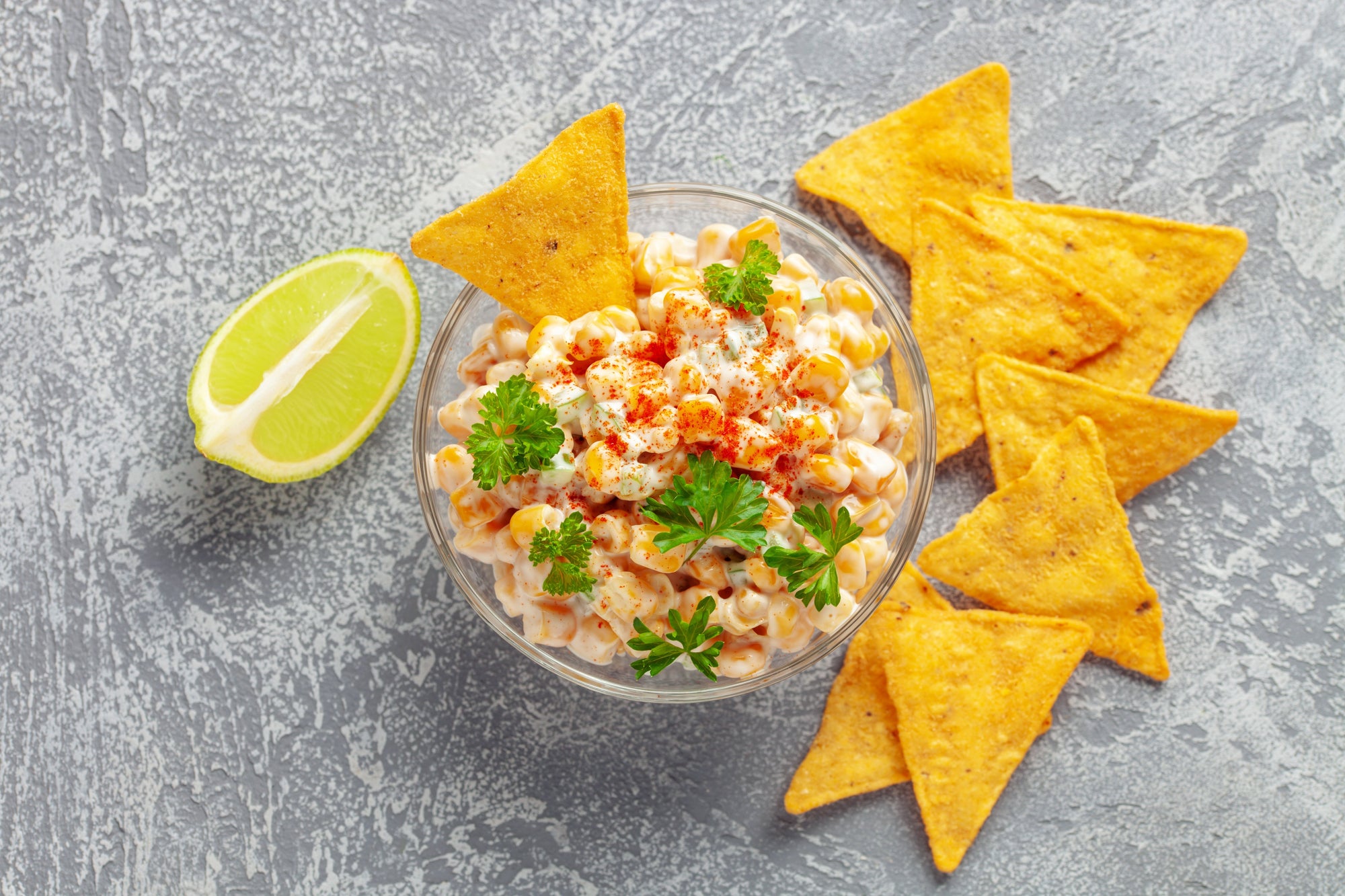 Mexican Street Corn Dip With Manchas Crunch Tortilla Chips - Casa Manchas